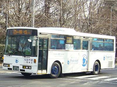 青葉区青葉山　二高・宮城県美術館前付近