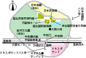 万博記念公園map