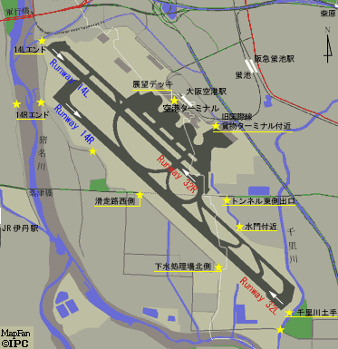 大阪空港map