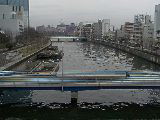 プロムナードから寝屋川下流
