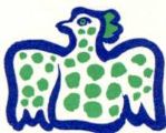 「ピースおおさか」のキャラクター鳥