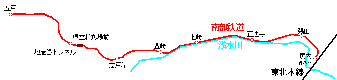 南部鉄道路線図
