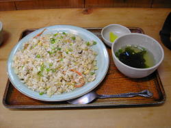 豆腐屋食堂の「おから焼き飯」（¥６００）