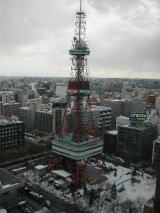 札幌市役所１９階から見たテレビ塔