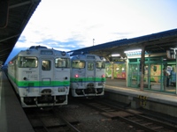 釧路駅に並んだ国鉄型気動車