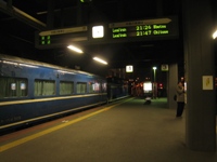 手稲駅にて回送列車