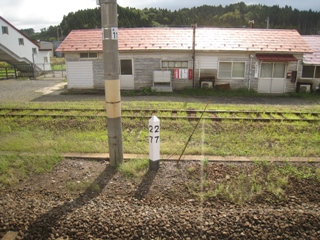 津軽線27キロポスト