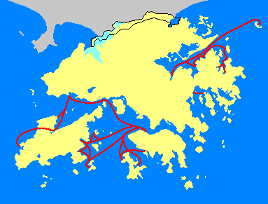 フェリー航路図