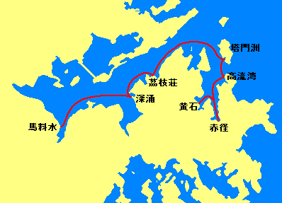 馬料水-黄石フェリー航路