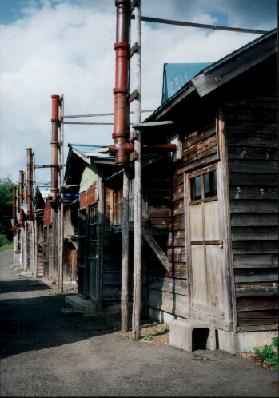 夕張炭鉱住宅の写真