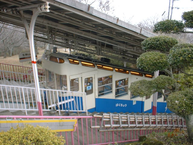 生駒山上駅にて