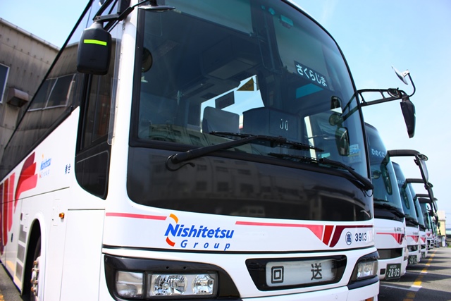 西鉄高速バス、西工SD型、3913、桜島