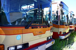 神奈川中央交通、かなちゅう、中古バス。九州