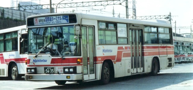 西鉄バス1103,KC-LV380N,片江営業所