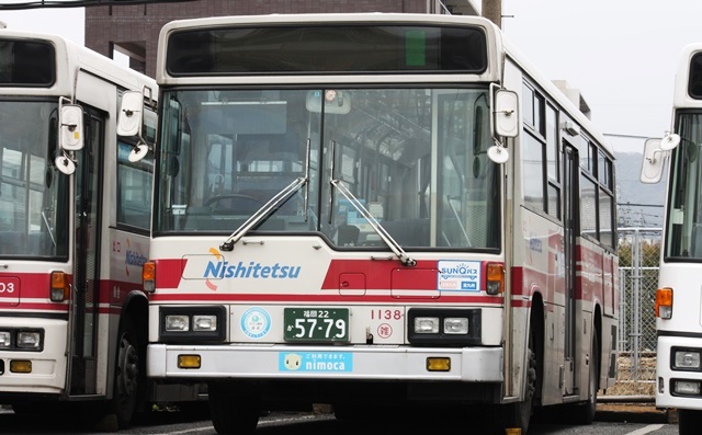 西鉄バス1138,KC-LV380N,雑餉隈営業所_標準床