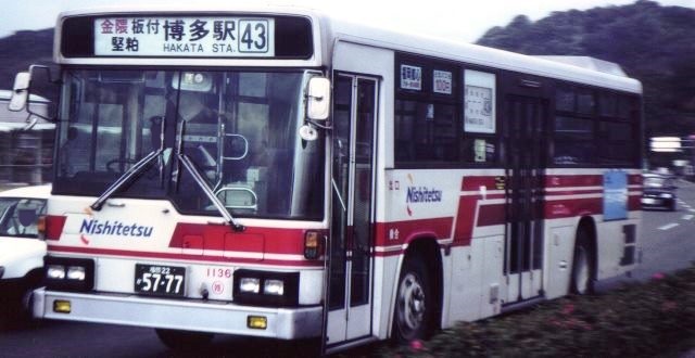 西鉄バス1136,KC-LV380N,雑餉隈営業所_標準床