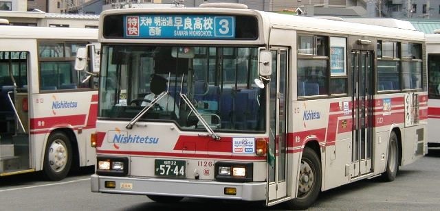 西鉄バス1126,KC-LV380N,脇山営業所_特快