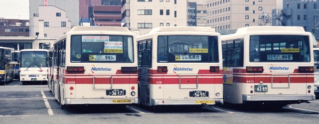 西鉄バス1116,KC-LV380N,和白営業所