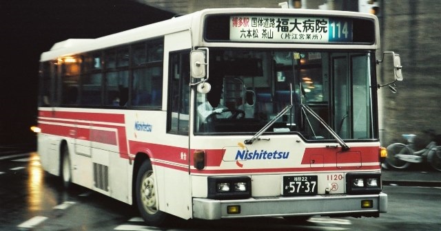 西鉄バス1120,KC-LV380N,片江営業所