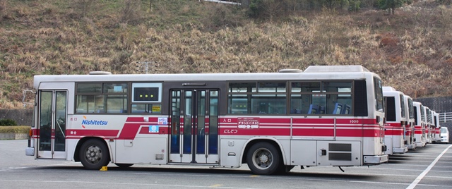 西鉄バス1030,U-LV214N,金武営業所