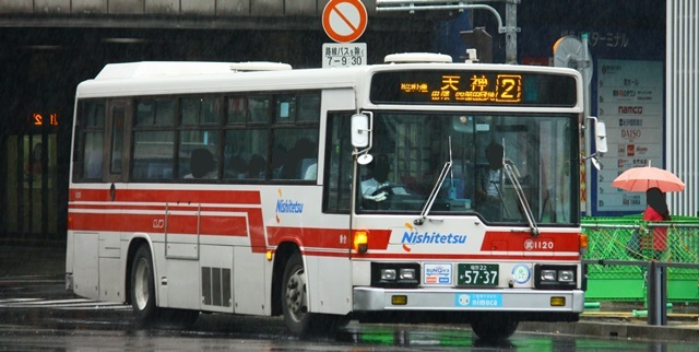 西鉄バス1120,KC-LV380N,金武営業所