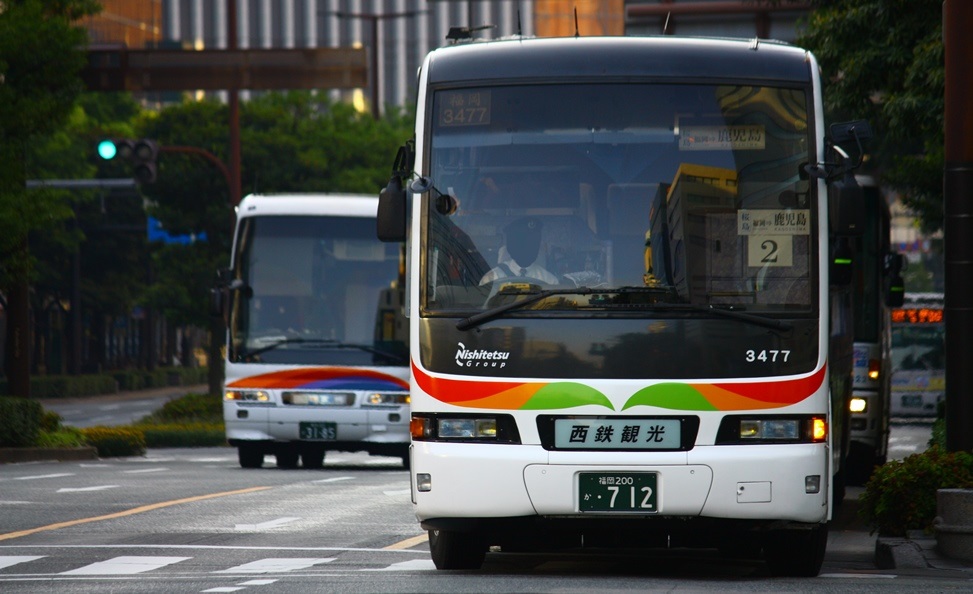 西鉄バス、続行便、桜島号3477.JPG