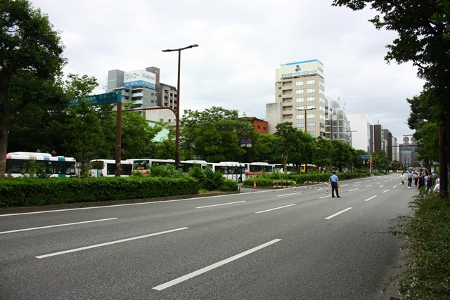 山笠,バス渋滞,大博通り