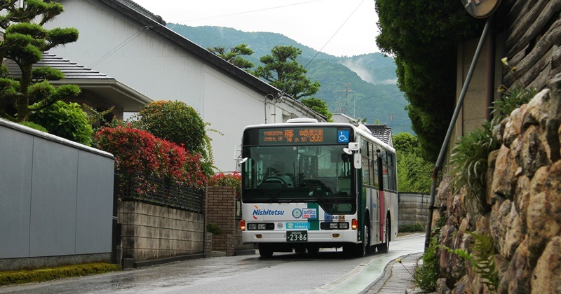 西鉄バス4606,エアロスター,金武宿.JPG