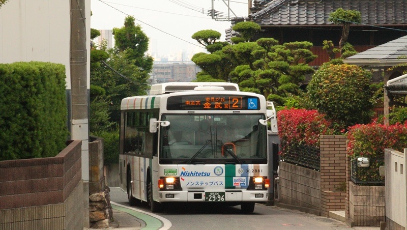 西鉄バス,金武線,狭隘路.JPG