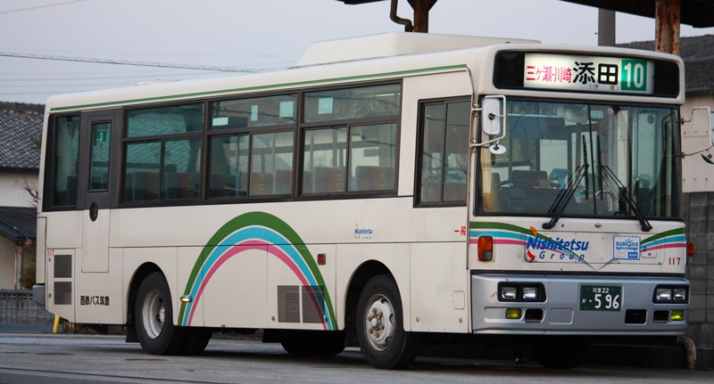 西鉄バス,117,添田交通,桧原,虹バス