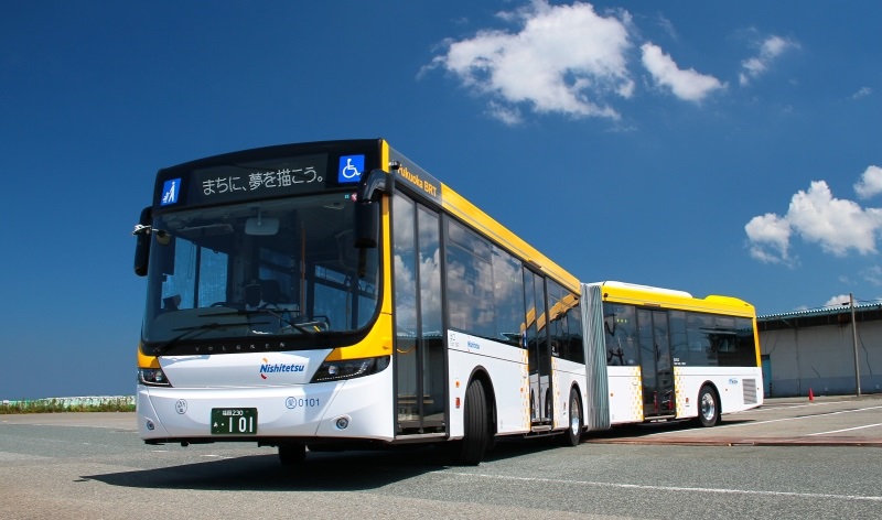 西鉄バス,0101,連節バス,愛宕浜,福岡都心BRT