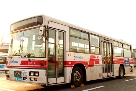 西鉄バス,1223,赤バス,片江