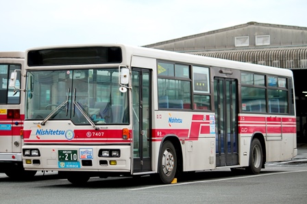 西鉄バス,7407,赤バス,百道浜