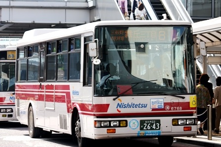 西鉄バス,6768,赤バス,浅野,中ロン