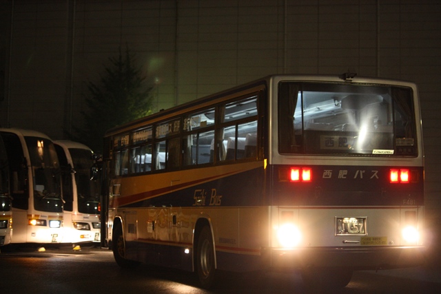 西肥バス、させぼ号の3列シート
