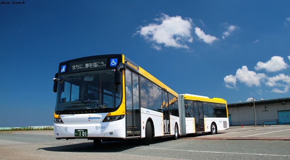 福岡,連節バス,西鉄バス,連接バス .JPG