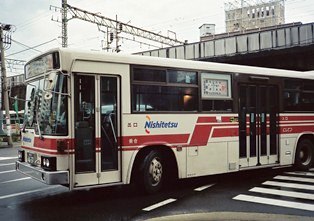 周船寺の西鉄バス