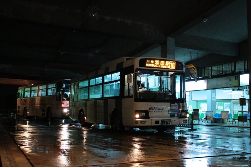 10めんべい添田工場,西鉄バス