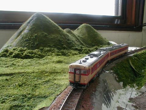 ボタ山と列車