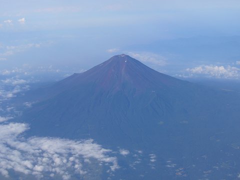 北側から見た富士山
