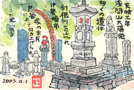 戸谷塚の慰霊碑
