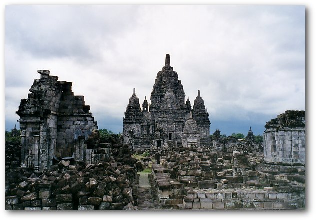 セウ寺院(1)：ジャワの寺院(遺跡)：インドネシア