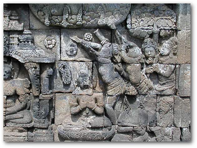 ボロブドゥール寺院(3)(ユネスコ世界遺産)：ジャワの寺院(遺跡)：インドネシア