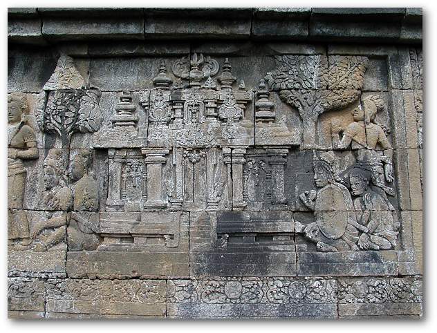ボロブドゥール寺院(13)(ユネスコ世界遺産)：ジャワの寺院(遺跡)：インドネシア