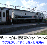 ディーゼル機関車(Argo Bromo)