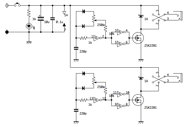 IC4584利用パワーパック(回路図)