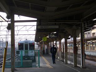 高崎駅ホームの様子（八高線）