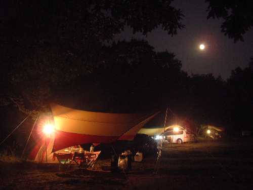 キャンプ夜景