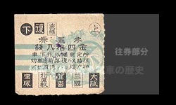 昭和期宝塚線用前期券３区往復乗車券