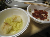 しめのラーメンといくら丼